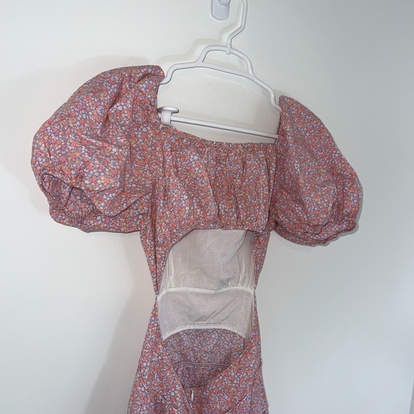 LAIT COLLECTION STACEY PUFF SLEEVE CUTOUT DRESS xs - Picture 6 of 12